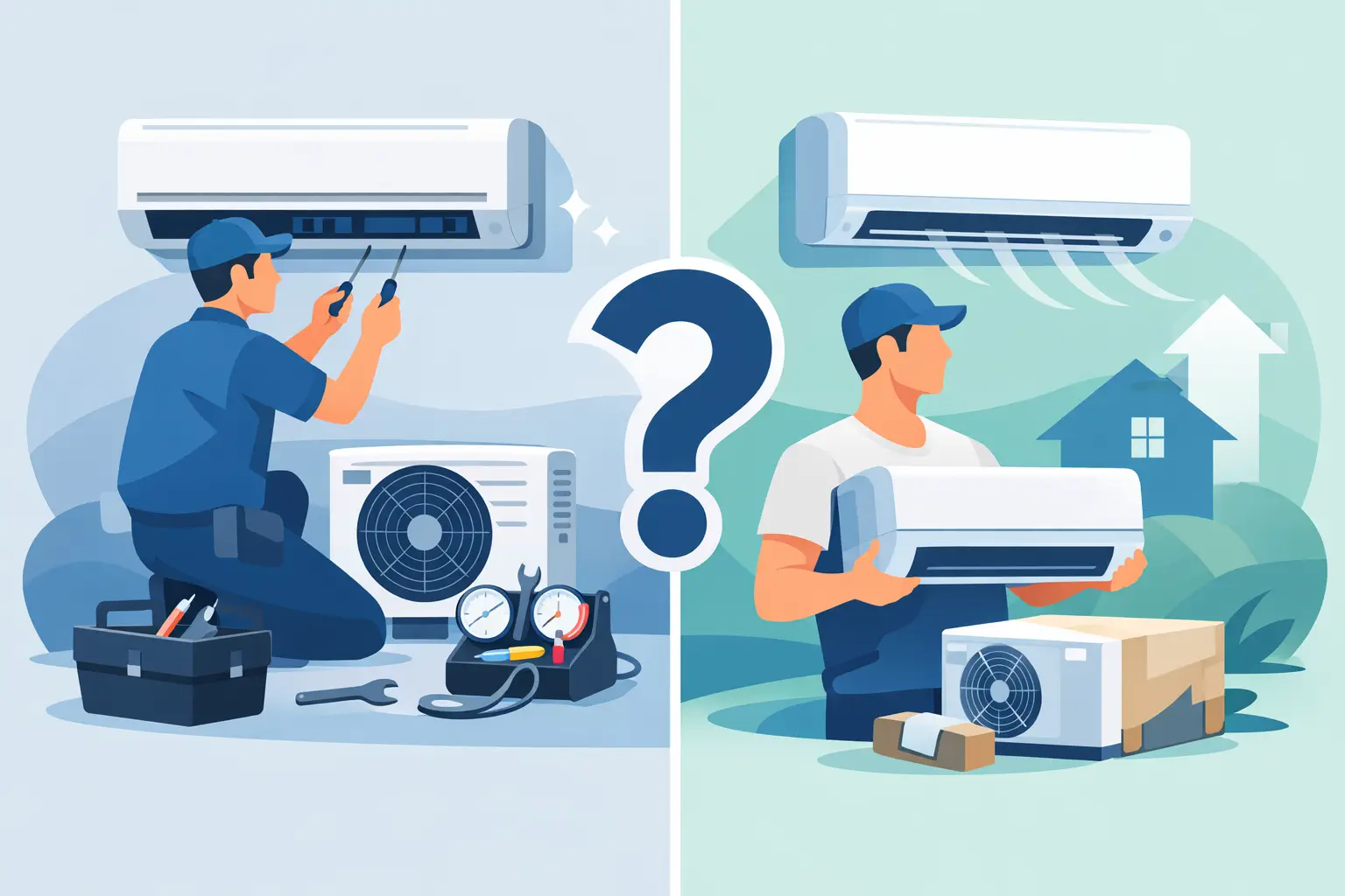 Aircon Repair or Replacement? What to Choose