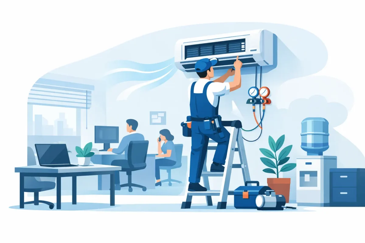Aircon Servicing for Small Offices That Works