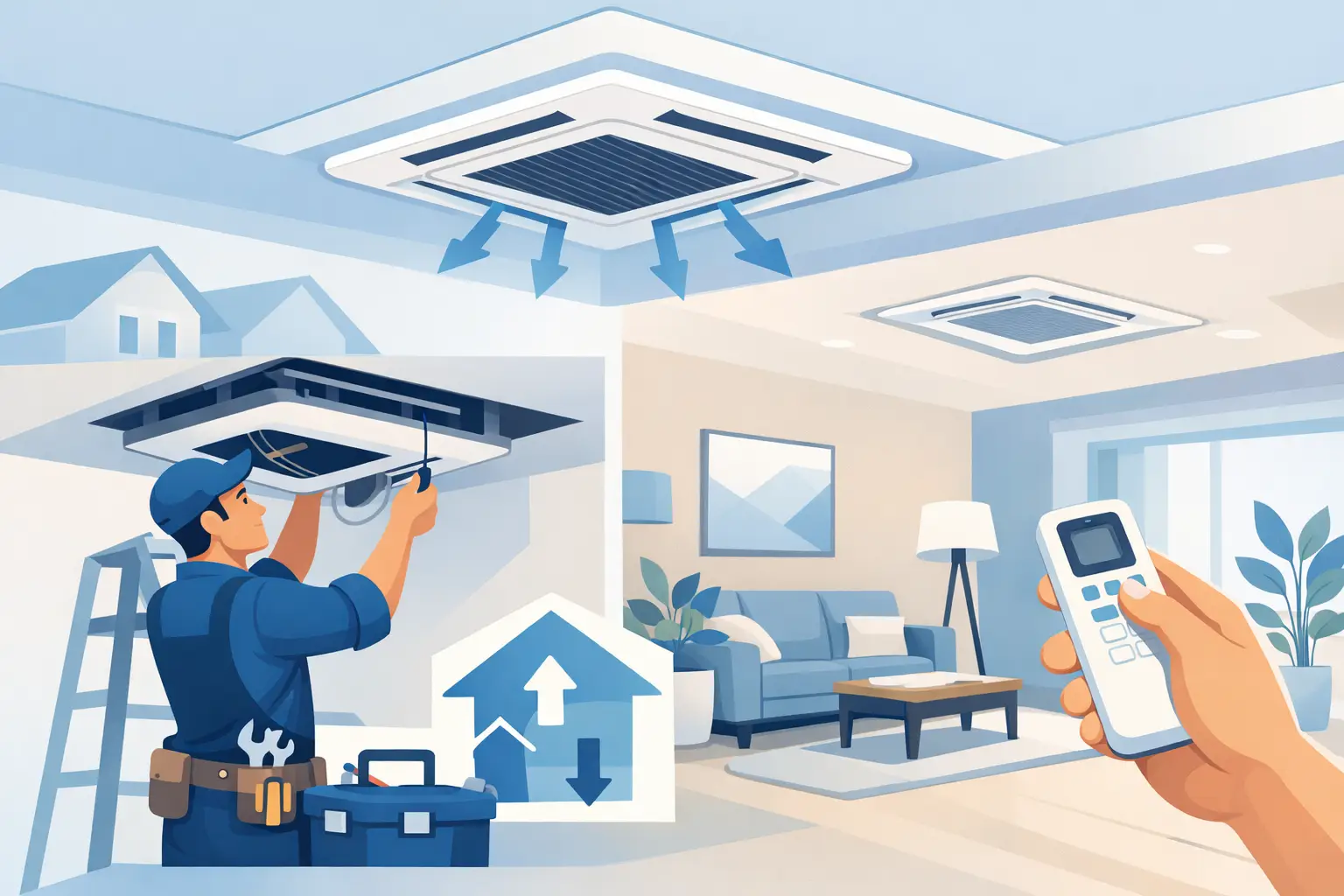 Ceiling Cassette Installation Guide for Homes